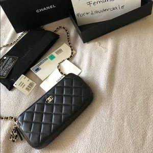 Chanel double zíper bag